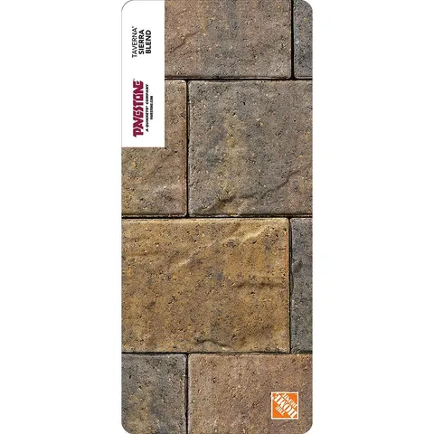 Paper Sample Only of Taverna Rec 11.81 in long · 7.87 in wide · 50 mm high Sierra Blend Concrete Paver