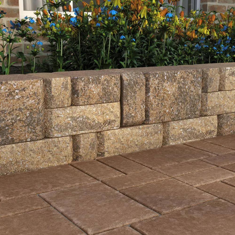 Pavestone Paper Sample Only of RumbleStone 3.5 in. x 7 in. Sierra Blend Concrete Mini Wall Block (1-Piece), photo 9 of 12