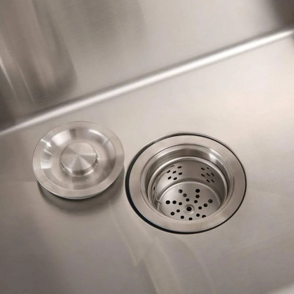Flynama 24-Inch Stainless Steel Drop-In/Undermount Sink with Faucet & Drain, photo 5 of 8