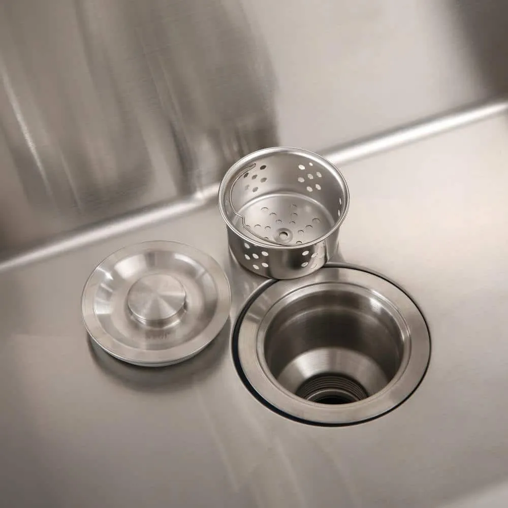Flynama 24-Inch Stainless Steel Drop-In/Undermount Sink with Faucet & Drain, photo 6 of 8