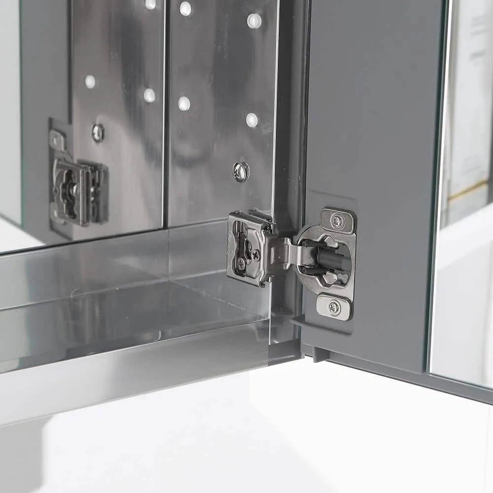 Fresca 20 in. W x 26 in. H x 5 in. D Framed Recessed or Surface-Mount Bathroom Medicine Cabinet, photo 6 of 8