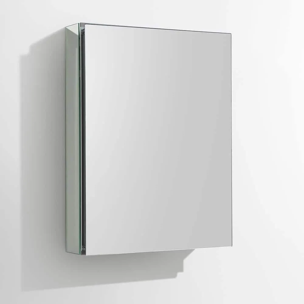 Fresca 20 in. W x 26 in. H x 5 in. D Framed Recessed or Surface-Mount Bathroom Medicine Cabinet, photo 3 of 8