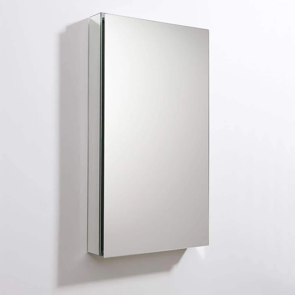Fresca 20 in. W x 36 in. H x 5 in. D Frameless Recessed or Surface-Mounted Bathroom Medicine Cabinet, photo 4 of 10