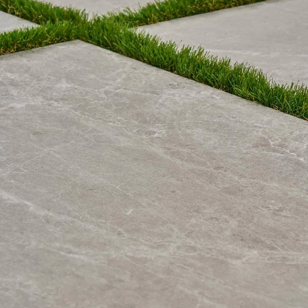 Ivy Hill Tile LithoTech 23.62 in. x 47.24 in. x 0.78 in. Silver Gray Matte Porcelain Floor Paver Tile (7.74 sq. ft./Each), photo 6 of 8