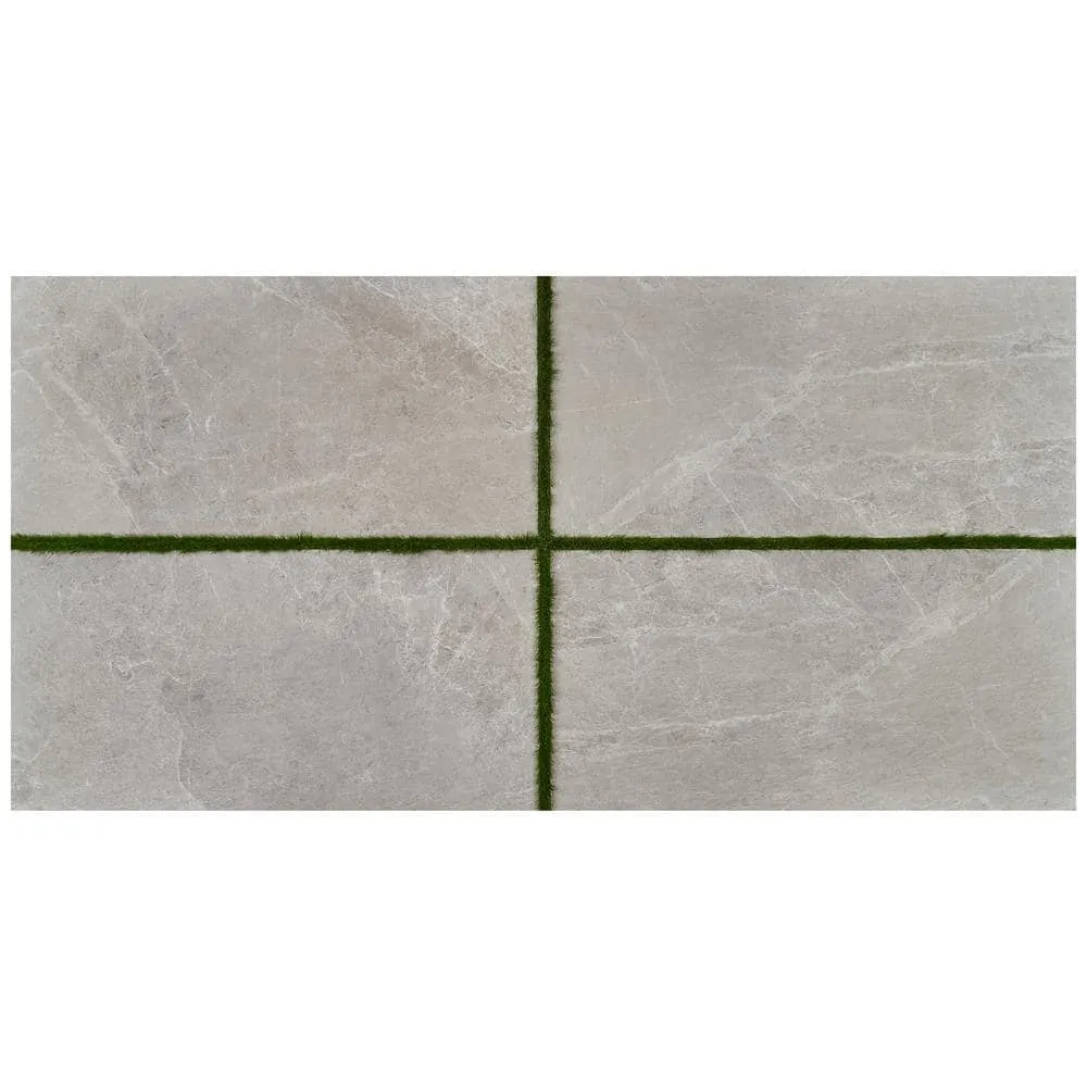 Ivy Hill Tile LithoTech 23.62 in. x 47.24 in. x 0.78 in. Silver Gray Matte Porcelain Floor Paver Tile (7.74 sq. ft./Each), photo 4 of 8
