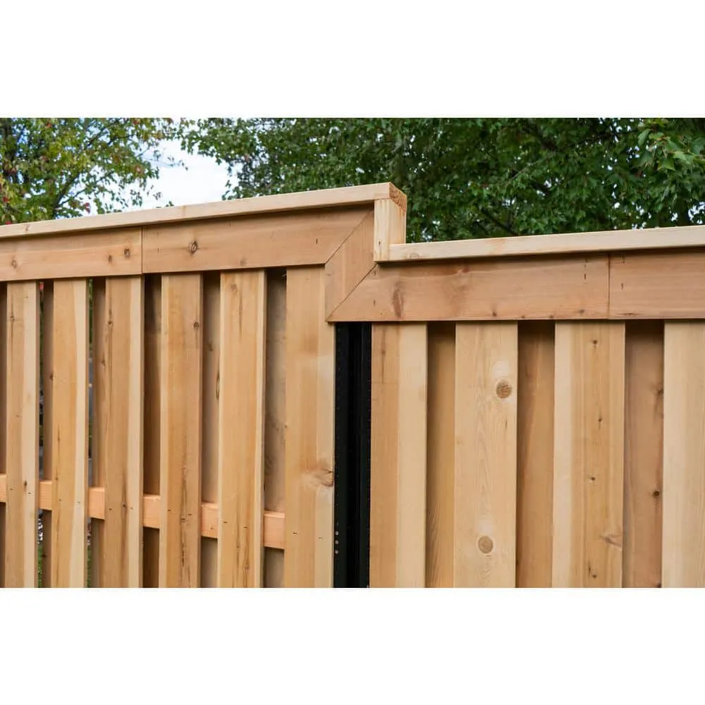 LIFETIME STEEL POST 8 ft. x 4 in. Powder Coated Galvanized Steel Metal Fence Post with Top Plate for In-Ground Line Applications, photo 6 of 10