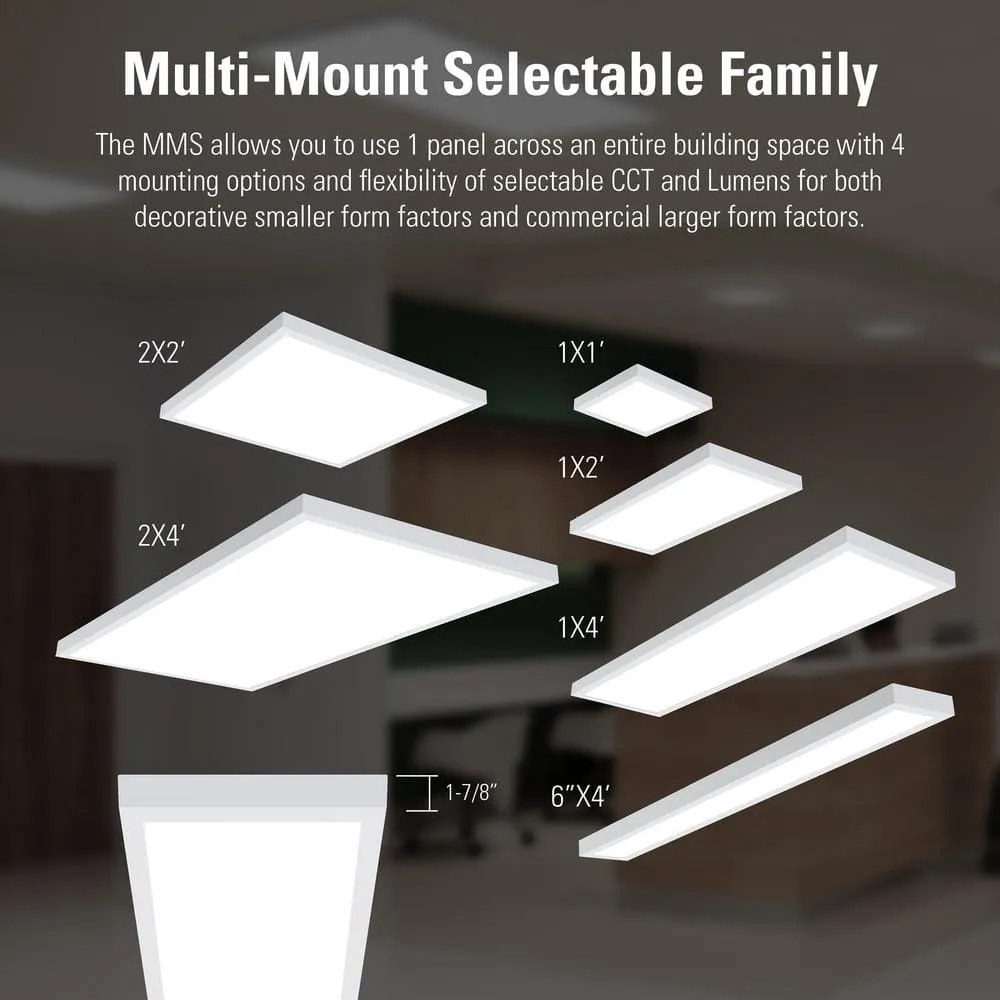 Metalux 2 ft. x 4 ft. Integrated LED Panel Light, Selectable 4800/3350/2500 Lumens and 3500/4000/5000 Sel CCT, photo 4 of 7