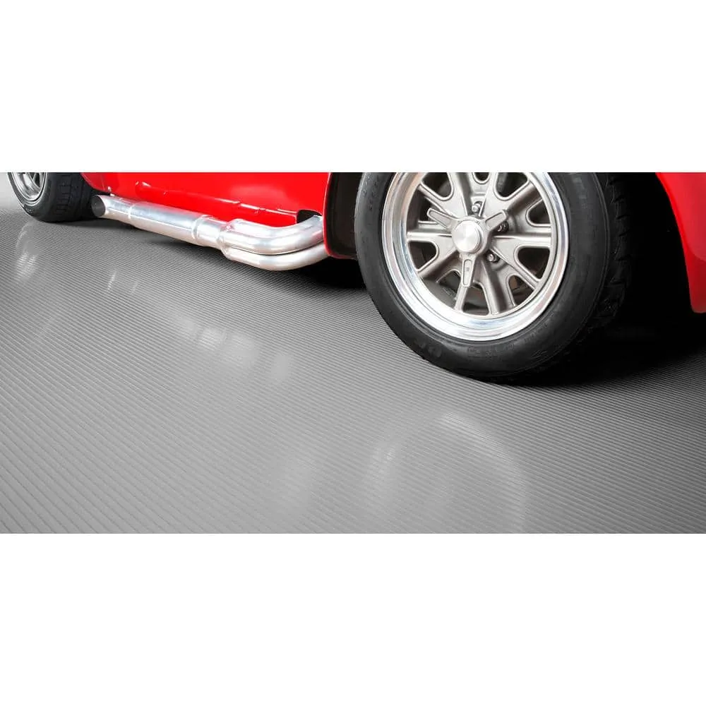 G-Floor Rib 8.5 ft. x 22 ft. Slate Grey Vinyl Garage Flooring Cover and Protector, photo 3 of 8