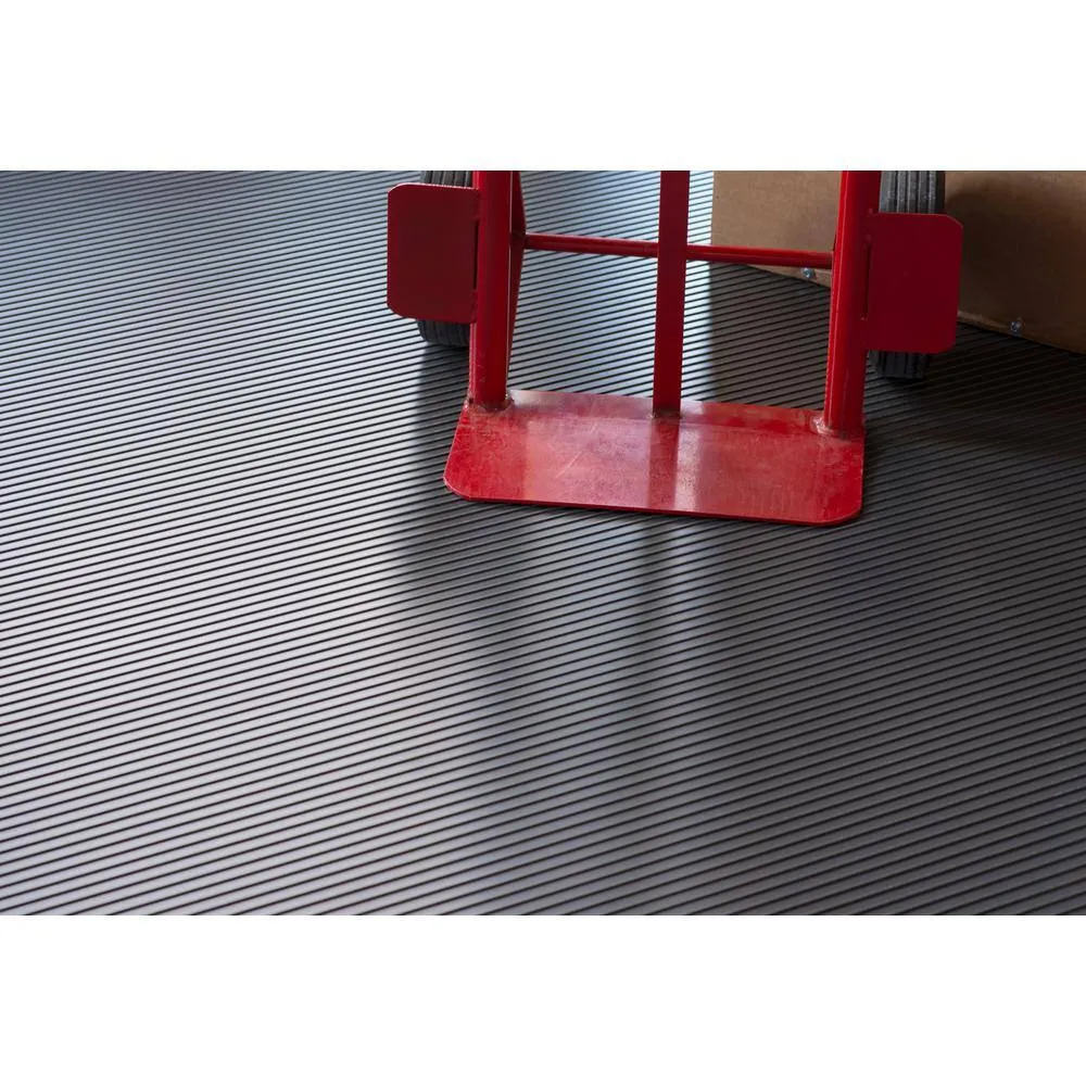 G-Floor Rib 8.5 ft. x 24 ft. Slate Grey Vinyl Garage Flooring Cover and Protector, photo 7 of 8