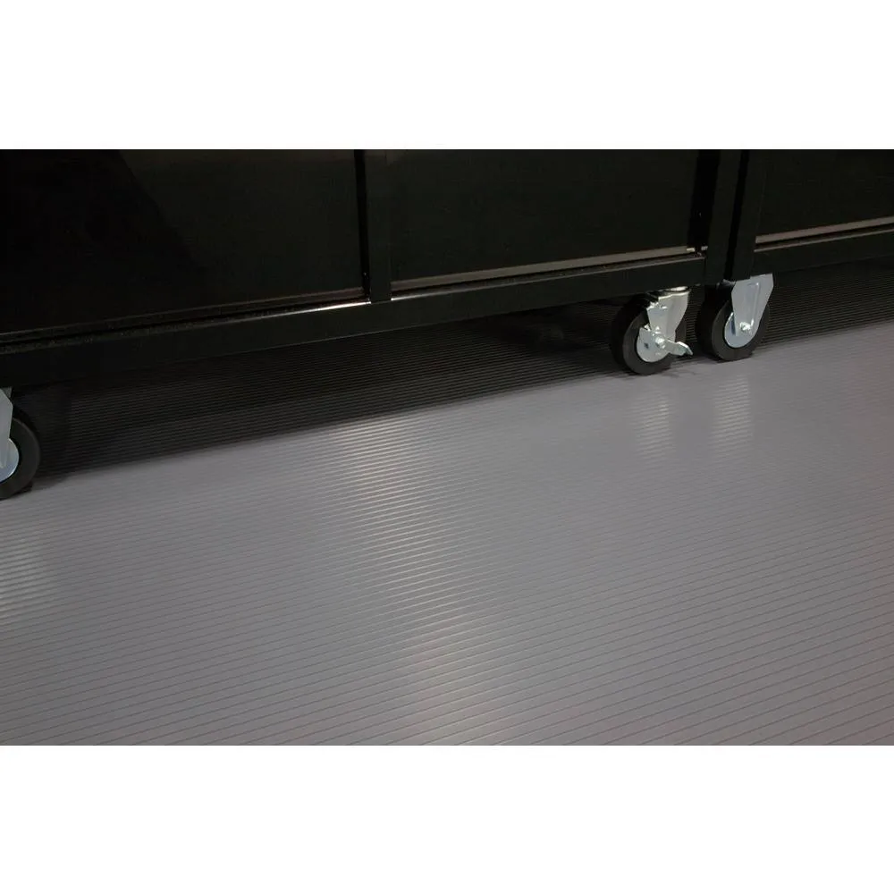 G-Floor Rib 8.5 ft. x 24 ft. Slate Grey Vinyl Garage Flooring Cover and Protector, photo 5 of 8