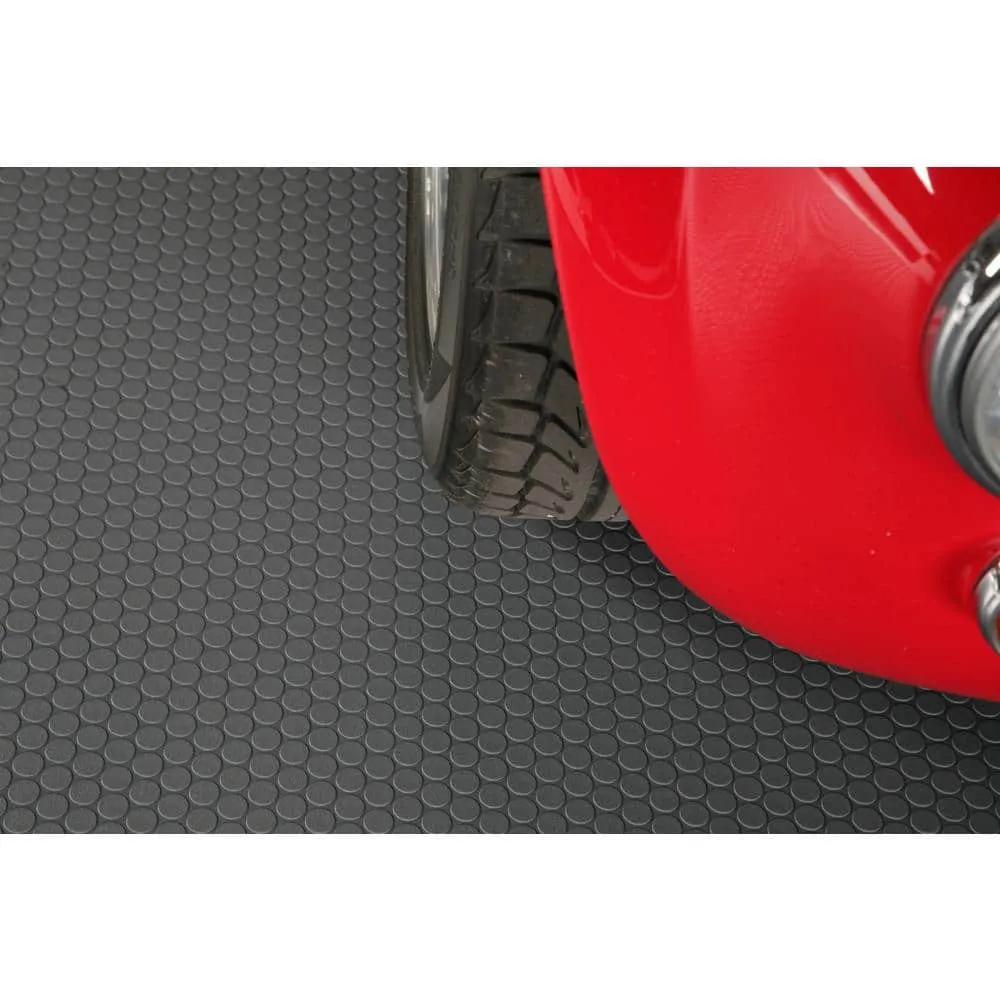 G-Floor Small Coin 8.5 ft. x 22 ft. Slate Grey Commercial Grade Vinyl Garage Flooring Cover and Protector, photo 5 of 8