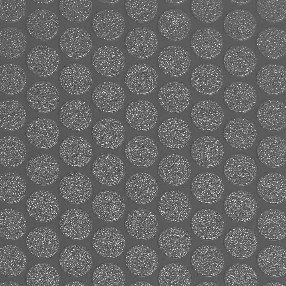 G-Floor Small Coin 8.5 ft. x 22 ft. Slate Grey Commercial Grade Vinyl Garage Flooring Cover and Protector, photo 2 of 8