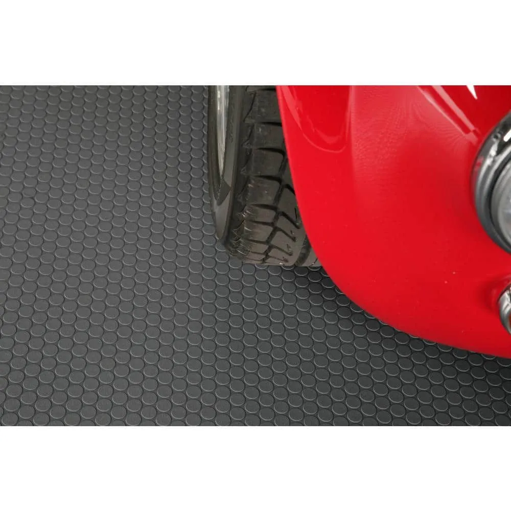 G-Floor Small Coin 8.5 ft. x 22 ft. Slate Grey Commercial Grade Vinyl Garage Flooring Cover and Protector, photo 4 of 8