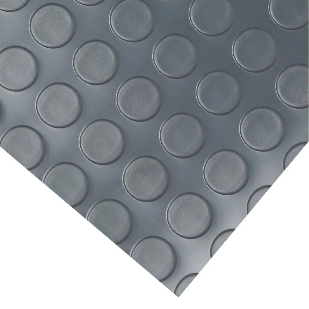 G-Floor Coin 7.5 ft. x 17 ft. Slate Grey Commercial Grade Vinyl Garage Flooring Cover and Protector, photo 4 of 8