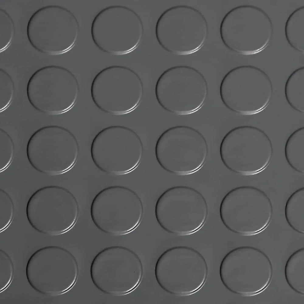 G-Floor Coin 7.5 ft. x 17 ft. Slate Grey Commercial Grade Vinyl Garage Flooring Cover and Protector, photo 2 of 8