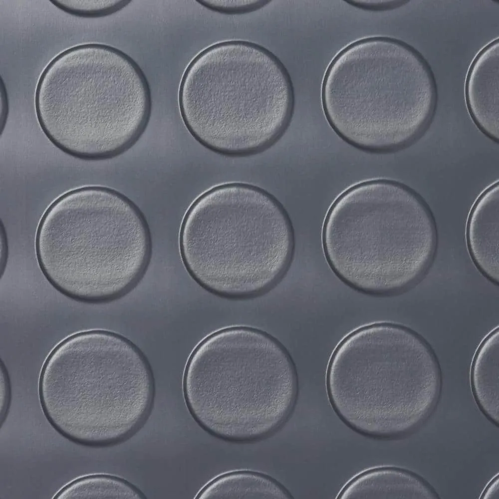 G-Floor Coin 7.5 ft. x 17 ft. Slate Grey Commercial Grade Vinyl Garage Flooring Cover and Protector, photo 5 of 8