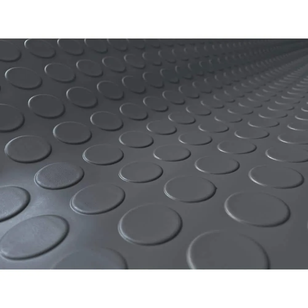 G-Floor Coin 7.5 ft. x 17 ft. Slate Grey Commercial Grade Vinyl Garage Flooring Cover and Protector, photo 3 of 8
