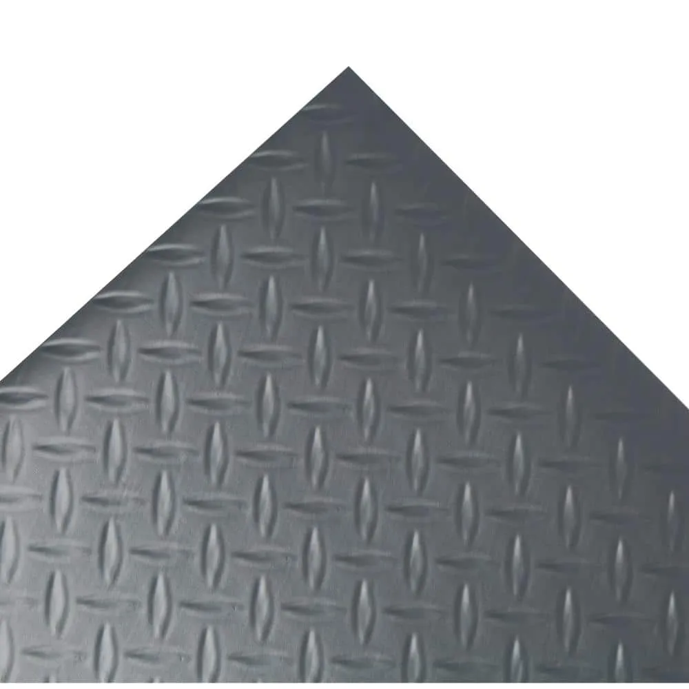G-Floor Diamond Tread 10 ft. x 24 ft. Slate Grey Commercial Grade Vinyl Garage Flooring Cover and Protector, photo 4 of 8