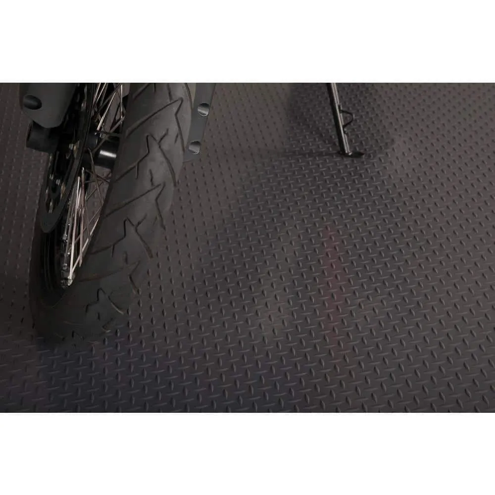 G-Floor Diamond Tread 10 ft. x 24 ft. Slate Grey Commercial Grade Vinyl Garage Flooring Cover and Protector, photo 6 of 8