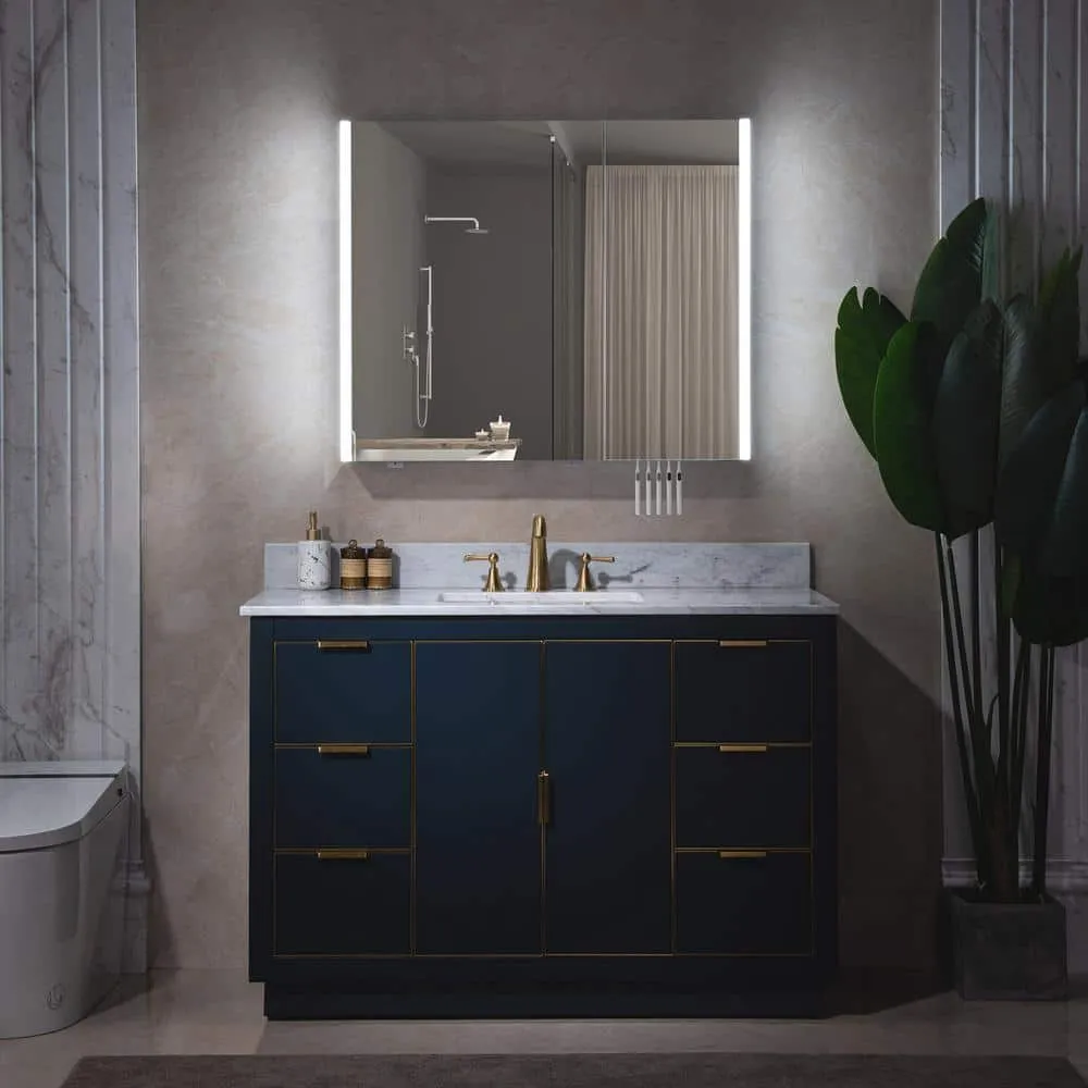 WOODBRIDGE 36 in. W x 30 in. H Surface-Mount Bathroom Medicine Cabinet with Mirror, photo 15 of 15