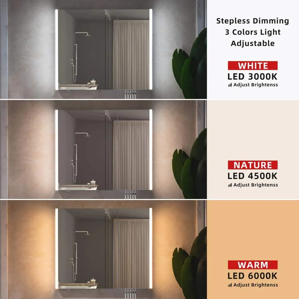WOODBRIDGE 36 in. W x 30 in. H Surface-Mount Bathroom Medicine Cabinet with Mirror, photo 3 of 15