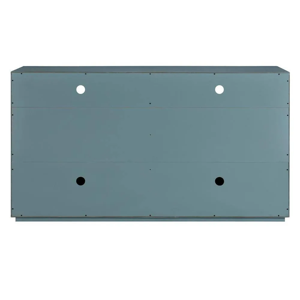 Runesay 60 in. W x 15.7 in. D x 33.36 in. H in Smoke Blue MDF Ready to Assemble Floor Base Kitchen Cabinet Sideboard, photo 8 of 12