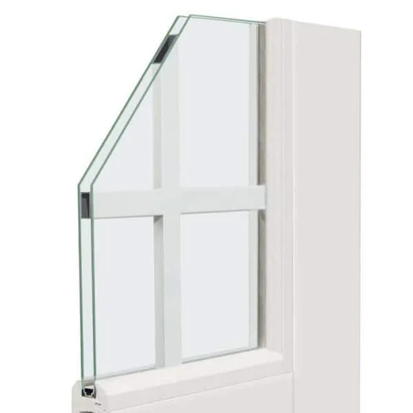 MP Doors 72 in. x 80 in. Fiberglass Smooth White Right-Hand Outswing Hinged Patio Door with 10-Lite GBG, in a room, photo 2 of 2
