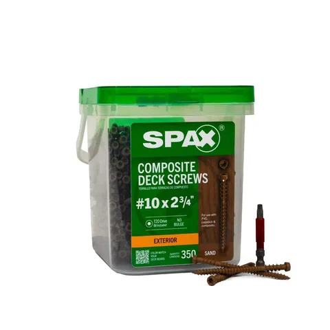 #10 2-3/4" Composite Deck Screws with Torx T-Star