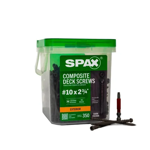 #10 x 2-3/4 in. Composite Deck Screws - Dark Brown