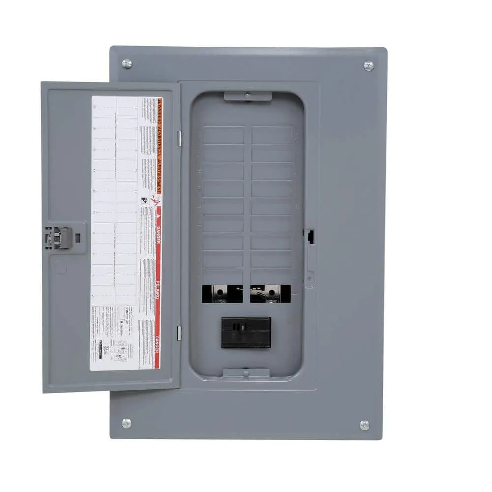 Square D Homeline 100-Amp 20-Space 40-Circuit Indoor Main Breaker Plug-On Neutral Load Center, photo 4 of 10