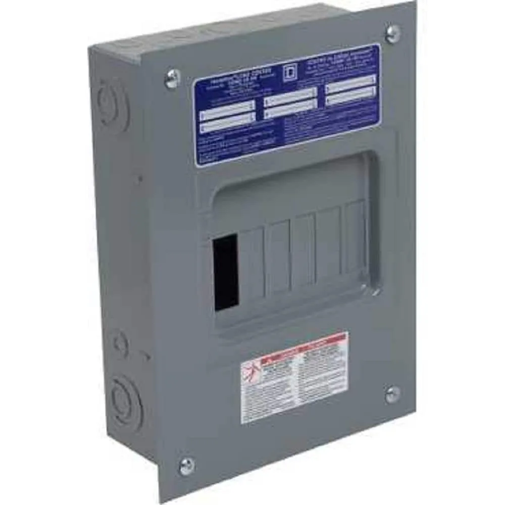 Square D Homeline 100-Amp 6-Space 12-Circuit Indoor Convertible Load Center, photo 7 of 9