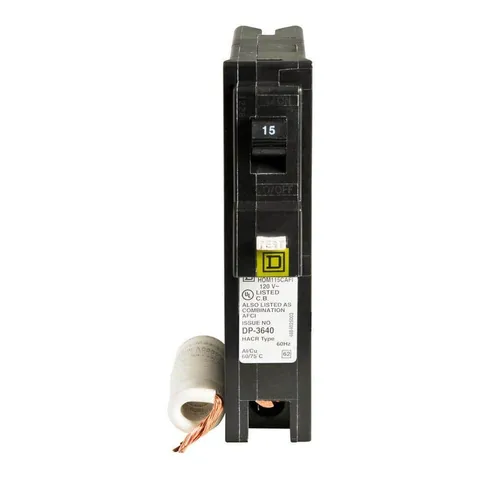 Homeline 15 Amp Single-Pole CAFCI Circuit Breaker (6-Pack)