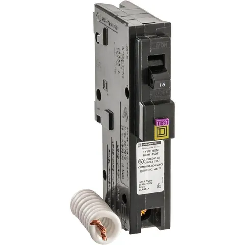 Homeline 15A Single-Pole Dual Function Circuit Breaker