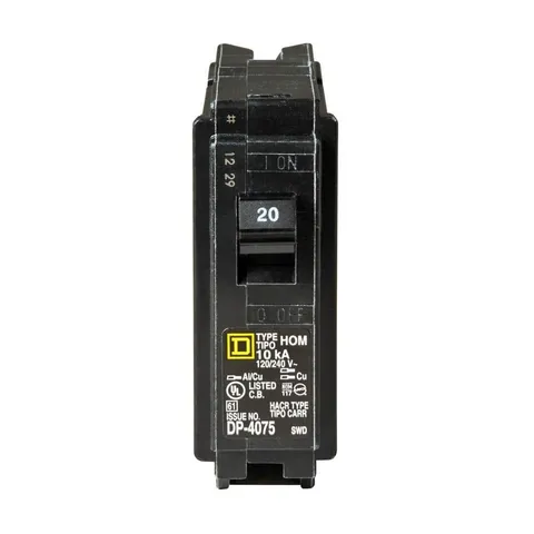 Residential 20 Amp Single-Pole Circuit Breaker 12-Pack
