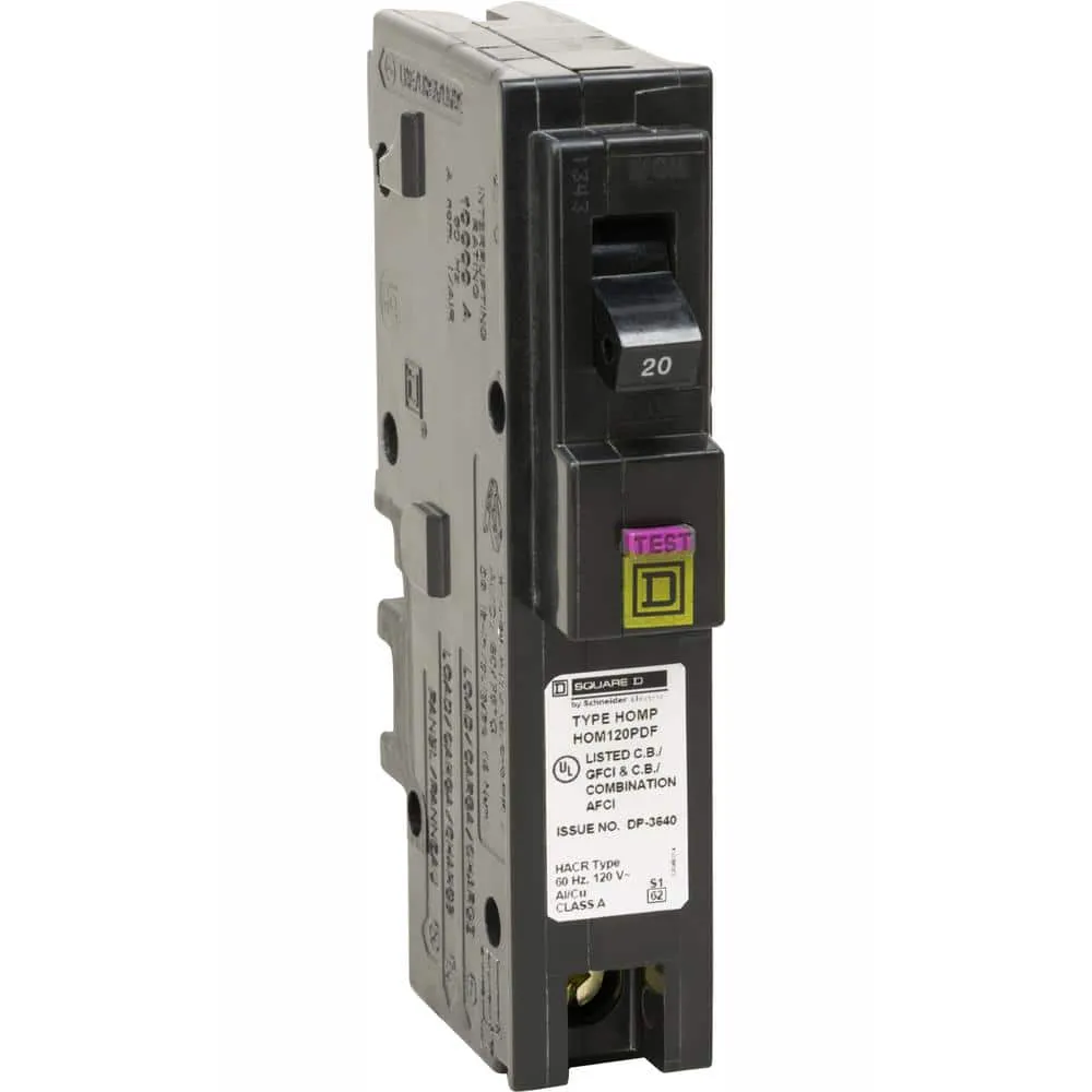 Homeline 20 Amp Single-Pole Plug-On Neutral Combination Arc Fault Circuit Breaker (6-Pack), photo 18 of 18