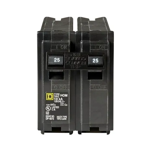 Homeline 25A 2-Pole Circuit Breaker