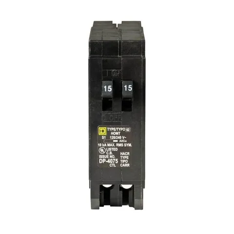 Homeline 15A Tandem Single-Pole Breaker