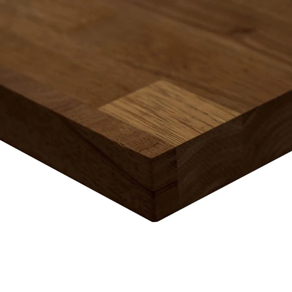 MSI 6 ft. L x 25 in. D x 1.5 in. T Finished Hevea Butcher Block Standard Countertop in Brown With Eased Edge, photo 9 of 11