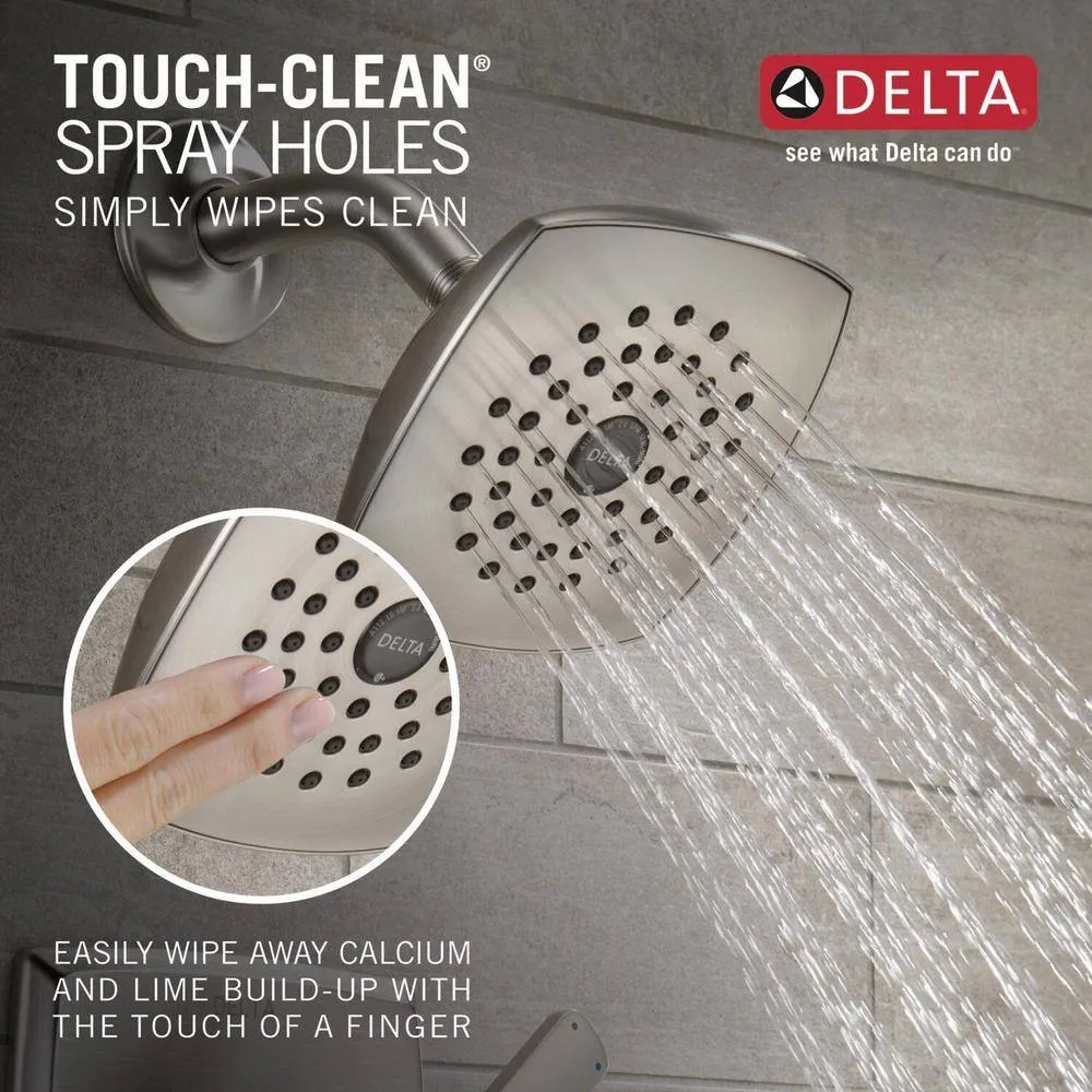 Delta Ashlyn Stainless 1-Handle Pressure Balance Tub and Shower Faucet Trim Kit (Valve Not Included), photo 4 of 8