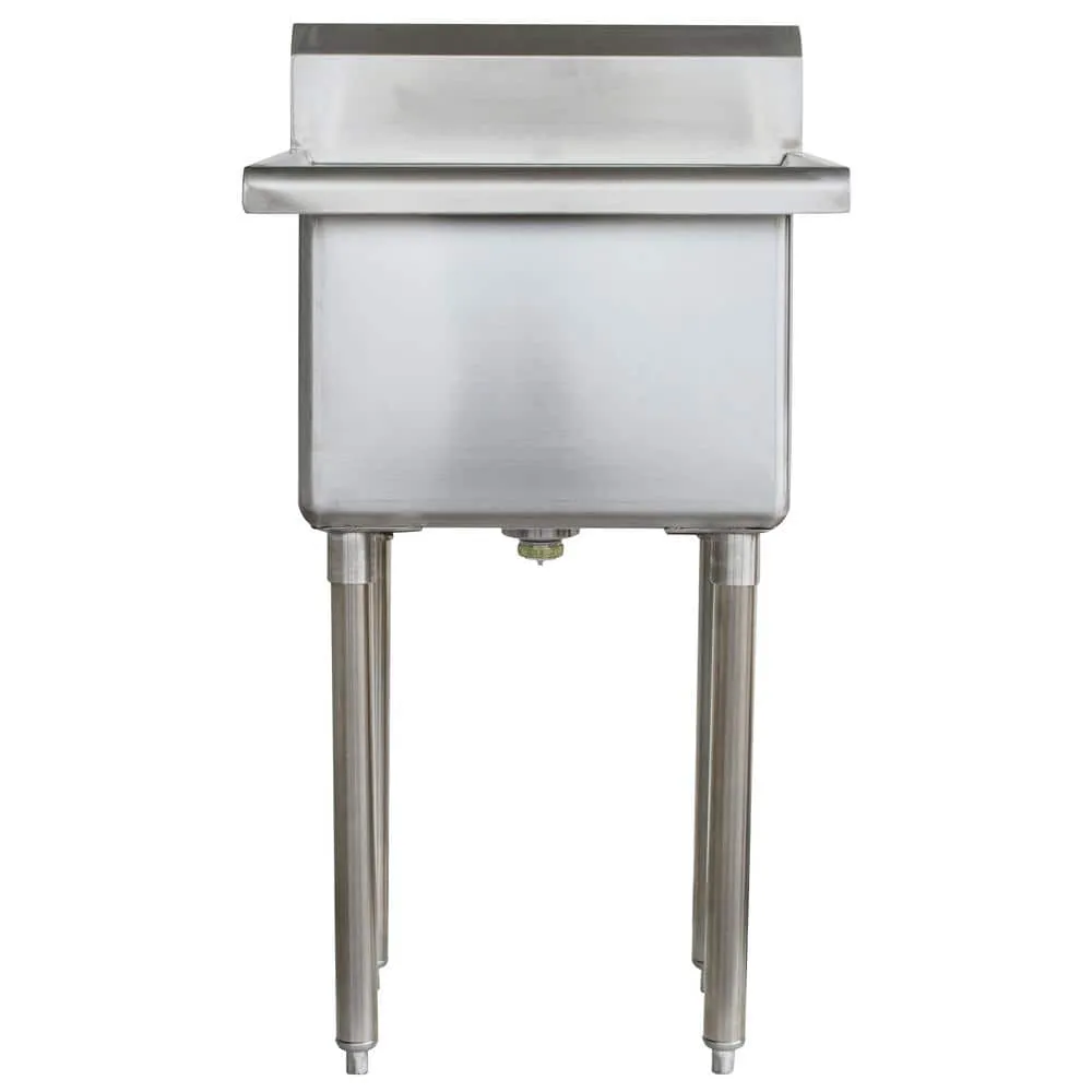 AmeriHome 21.5 in. x 24 in. Stainless Steel Utility Wall Mount Sink, photo 7 of 10