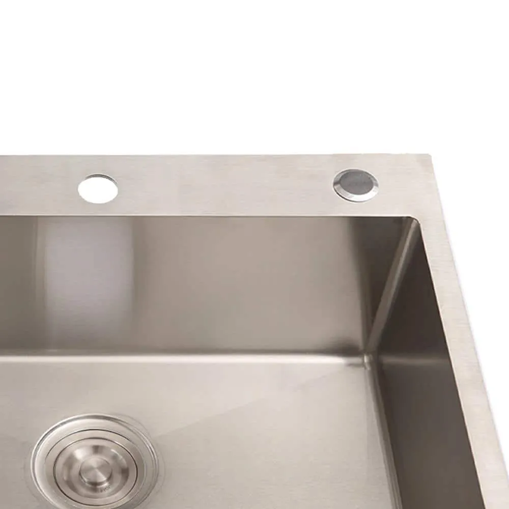 Amucolo 24 in. Stainless Steel Drop-in Laundry Utility Sink with Faucet, photo 3 of 6