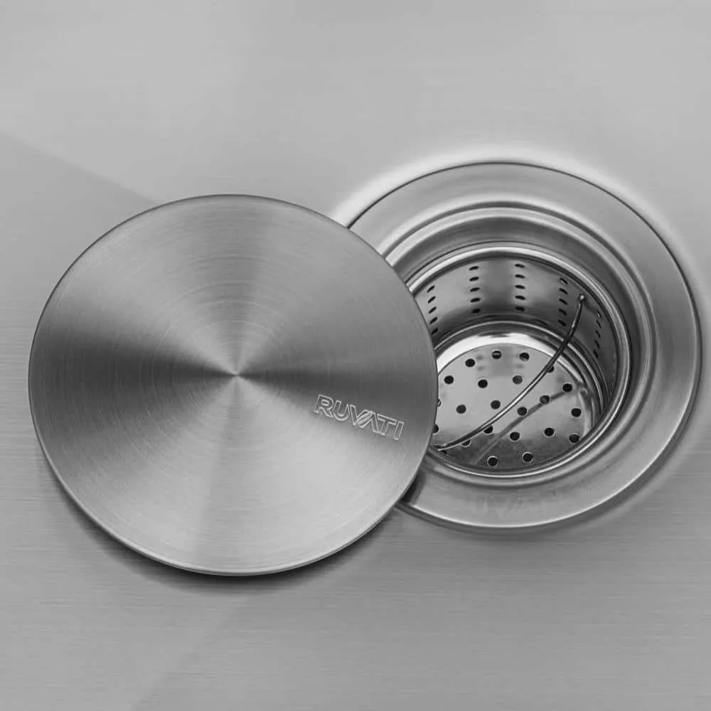Ruvati Forma Pro 16-Gauge Stainless Steel Drop-In Laundry Utility Sink, photo 7 of 10