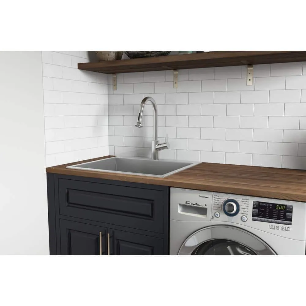 Ruvati Forma Pro 16-Gauge Stainless Steel Drop-In Laundry Utility Sink, photo 4 of 10