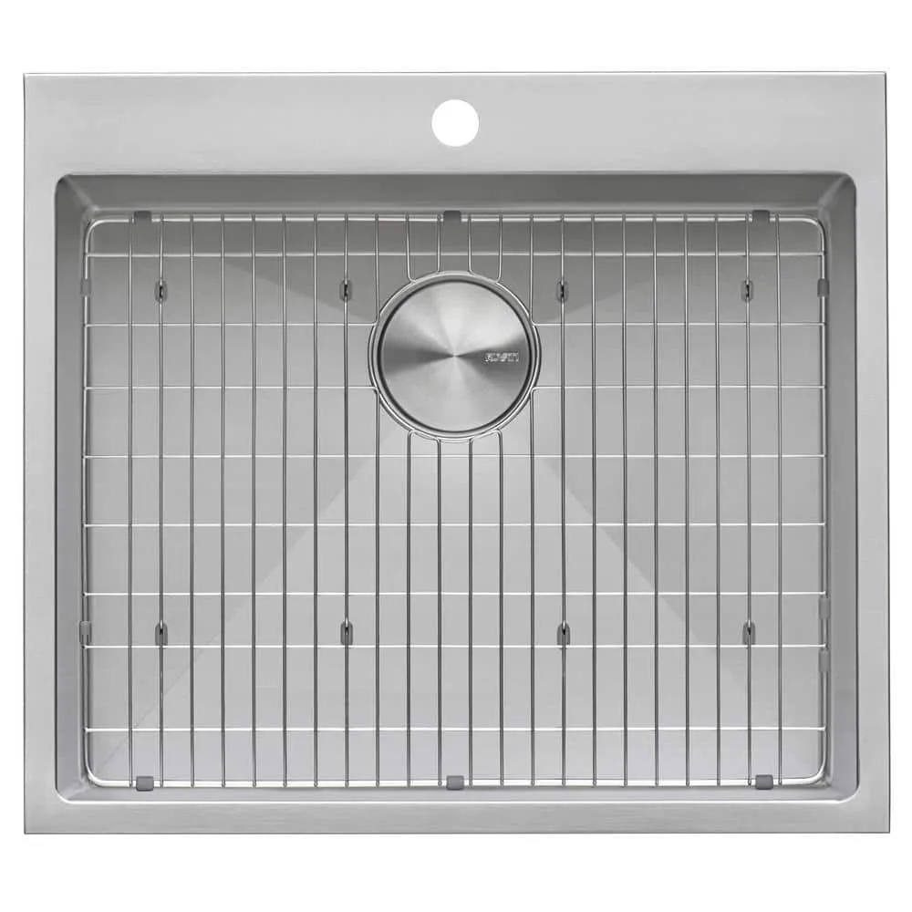 Ruvati Forma Pro 16-Gauge Stainless Steel Drop-In Laundry Utility Sink, photo 8 of 10