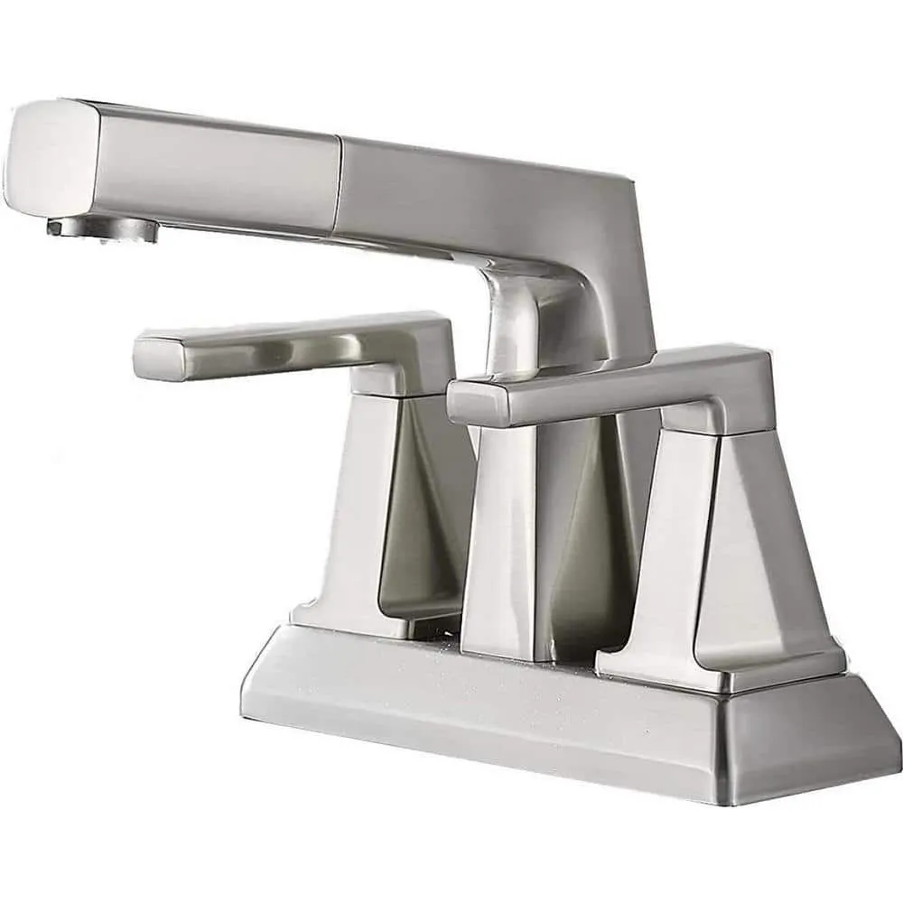 Unbranded Commercial Metering Single Handle Bathroom Sink Faucet in Stainless Steel, photo 2 of 2
