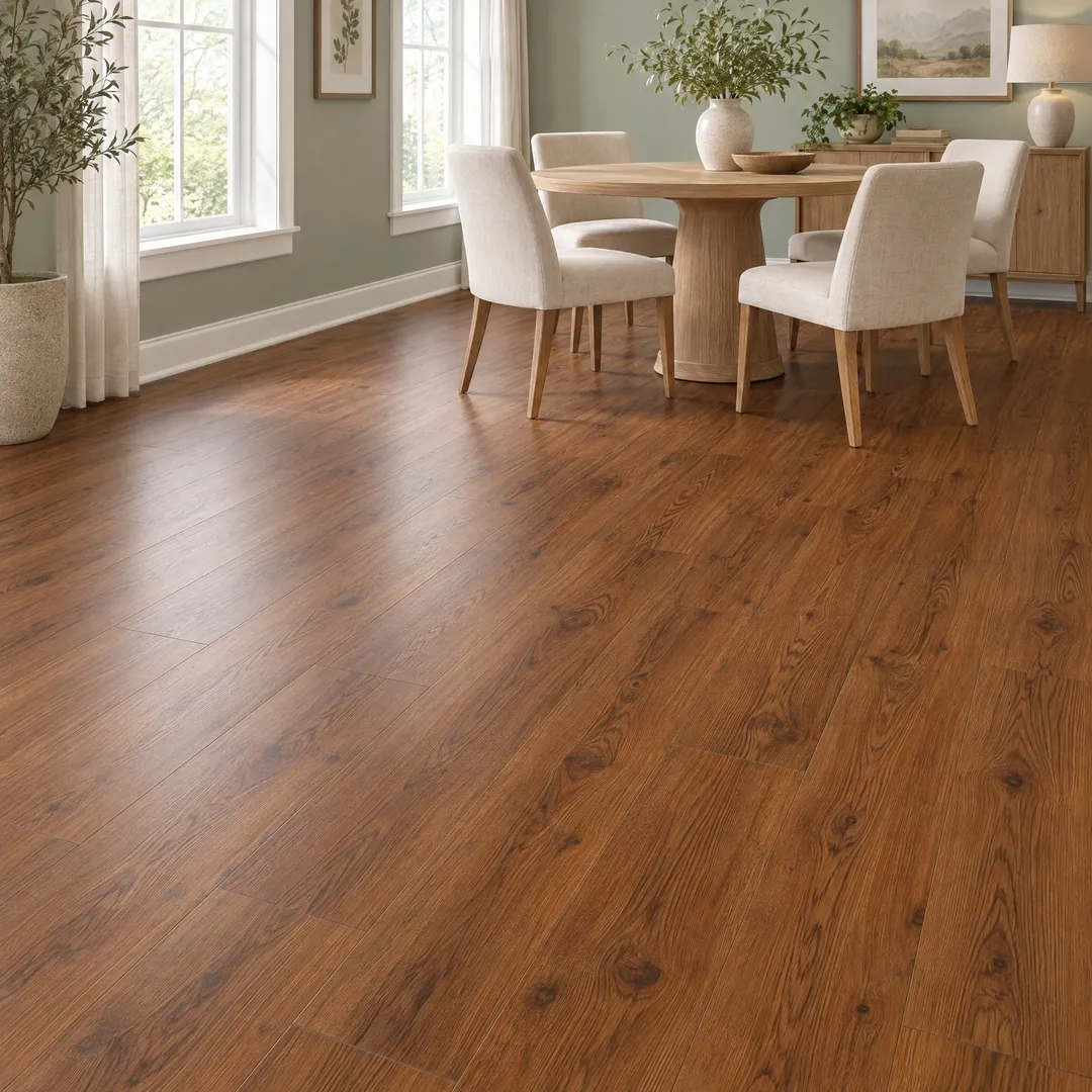 STAINMASTER PetProtect Honeycomb 7-mm x 7-in W x 48-in L Waterproof Interlocking Luxury Vinyl Plank Flooring (18.57-sq ft/case), in a room, photo 2 of 2