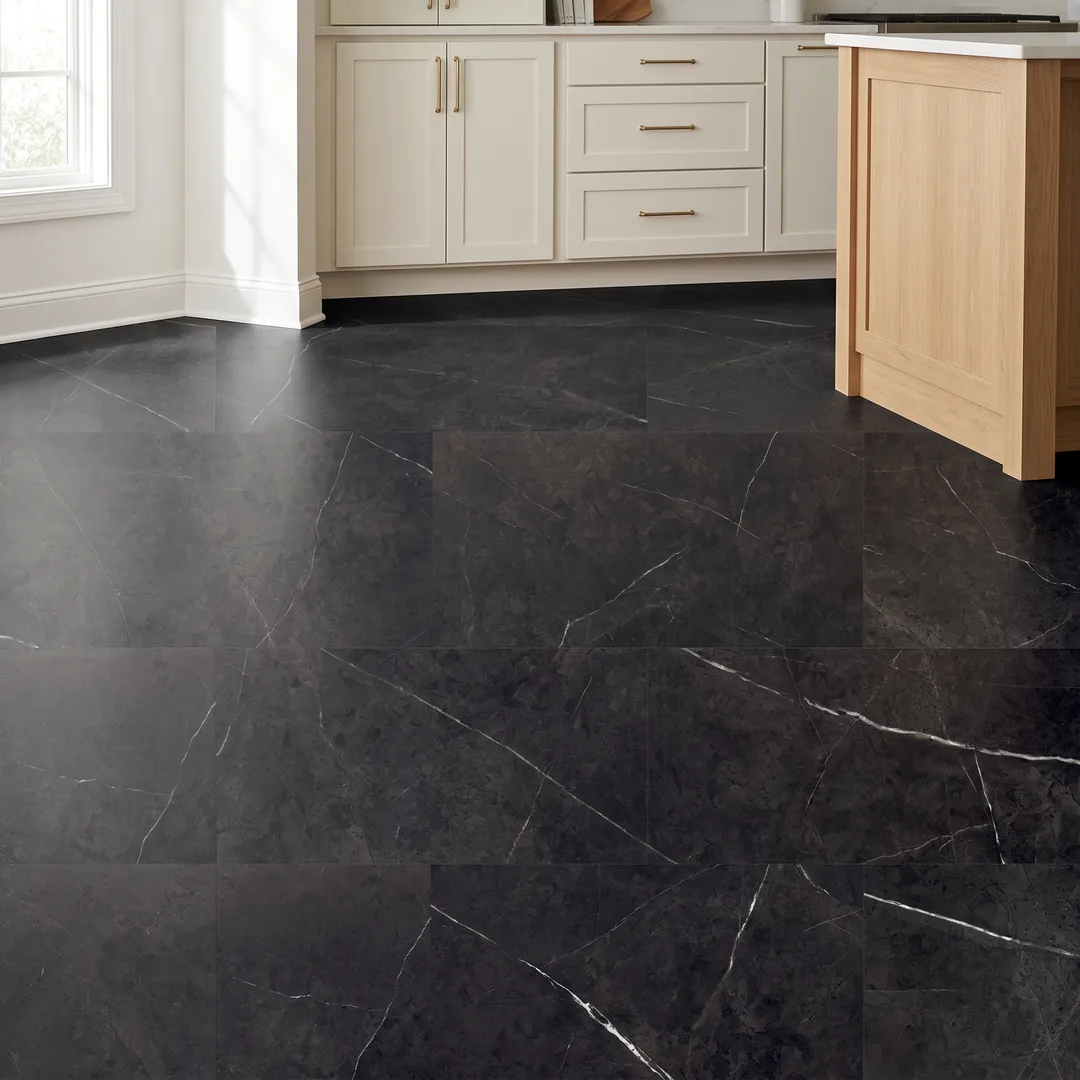 Onyx 12-mil x 12-in W x 24-in L Waterproof Interlocking Luxury Vinyl Tile Flooring (19.79-sq ft/ Carton), in a room, photo 2 of 2