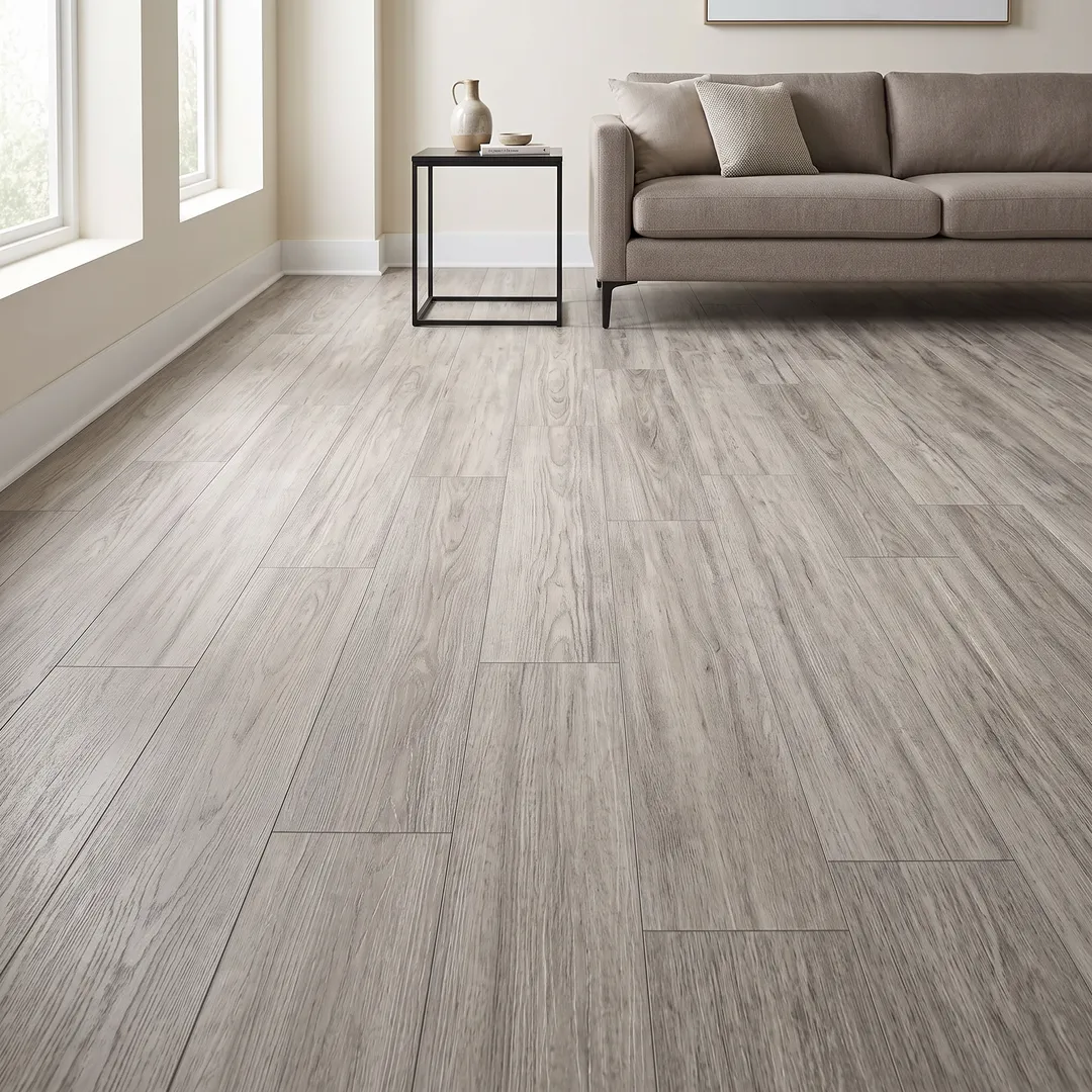 STAINMASTER Port Isabel 6-mm x 7-in W x 48-in L Waterproof Interlocking Luxury Vinyl Plank Flooring (18.78-sq ft/case), in a room, photo 2 of 2