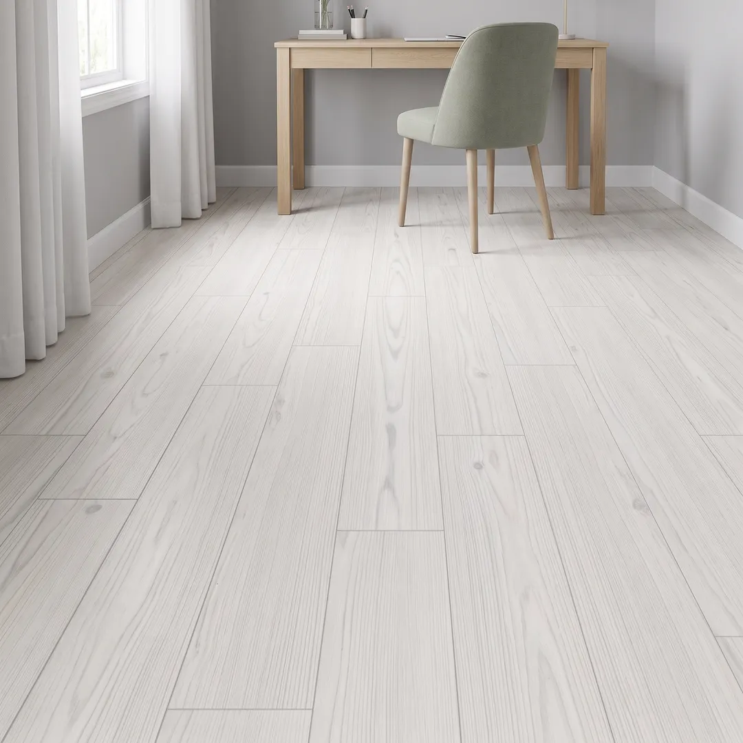 Sanderling Spruce 12-mil x 7-in W x 48-in L Waterproof Interlocking Luxury Vinyl Plank Flooring (18.78-sq ft/ Carton), in a room, photo 2 of 2