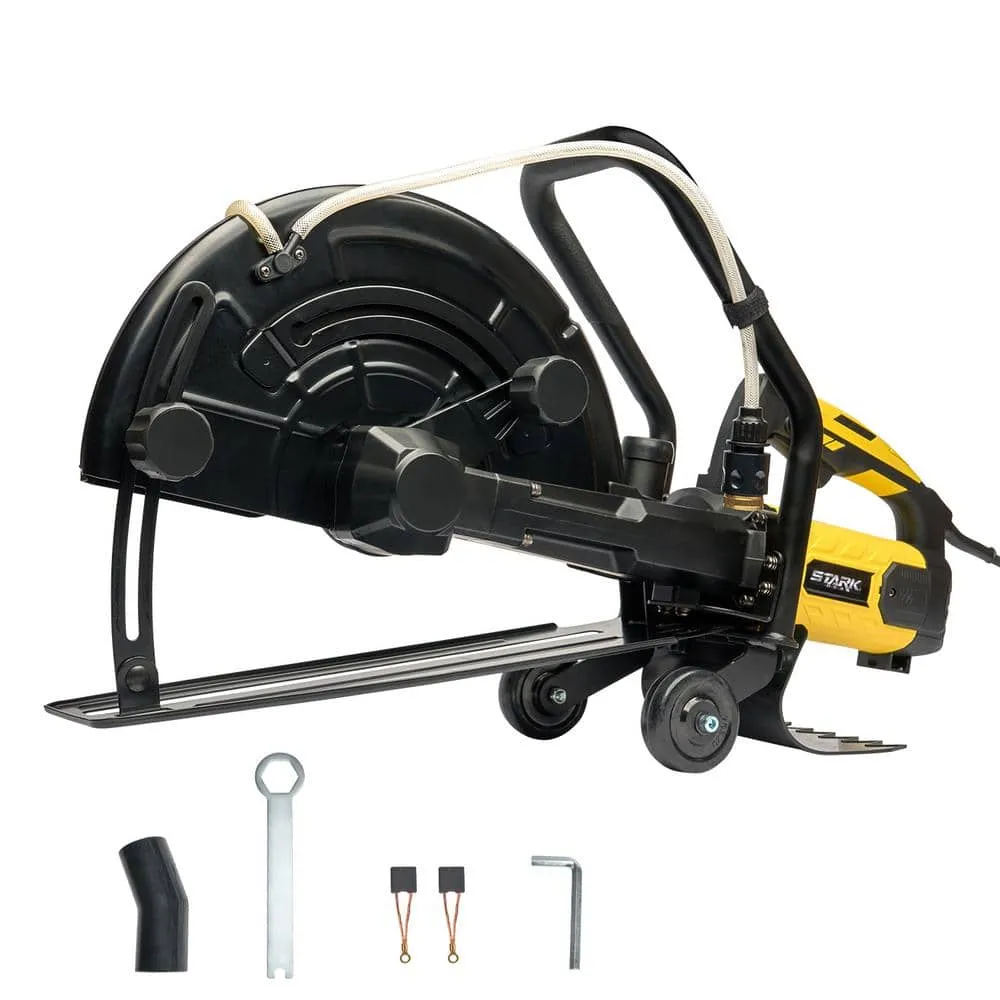 STARK USA 16 in. 3200-Watt Circular Cut Concrete Saw Cutter with Water Line Attachment (No-Blade), photo 10 of 12